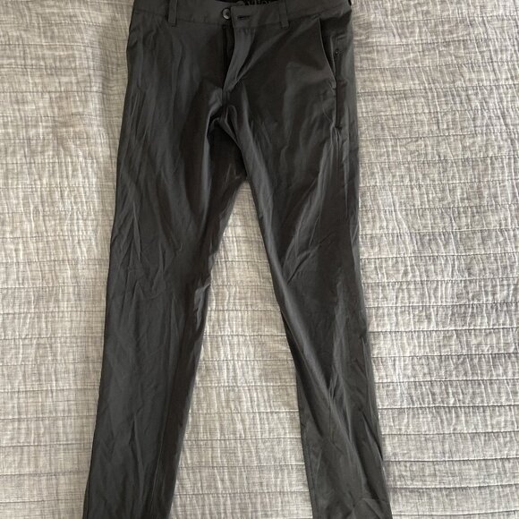 Vuori Meta Pant Mens 30 Gray Athletic Slim Fit Performance Tapered 30x30